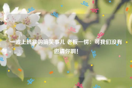 一波上班族的搞笑事儿 老板一愣：可我们没有邀请你啊！