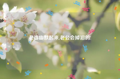 老婆幽默起来,老公会掉泪的!